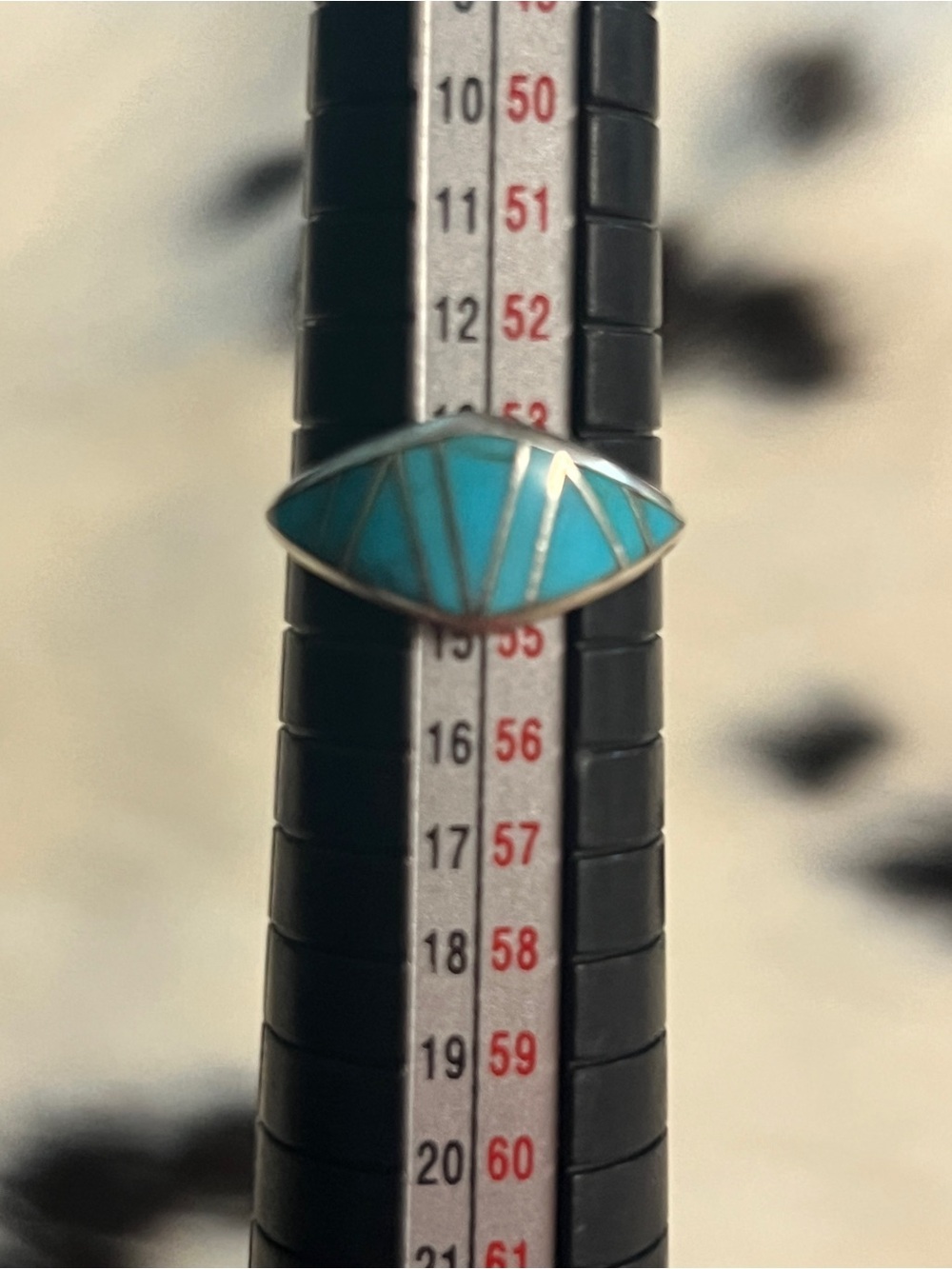 Sterling Silver Turquoise Inlay Ring - Turquoise